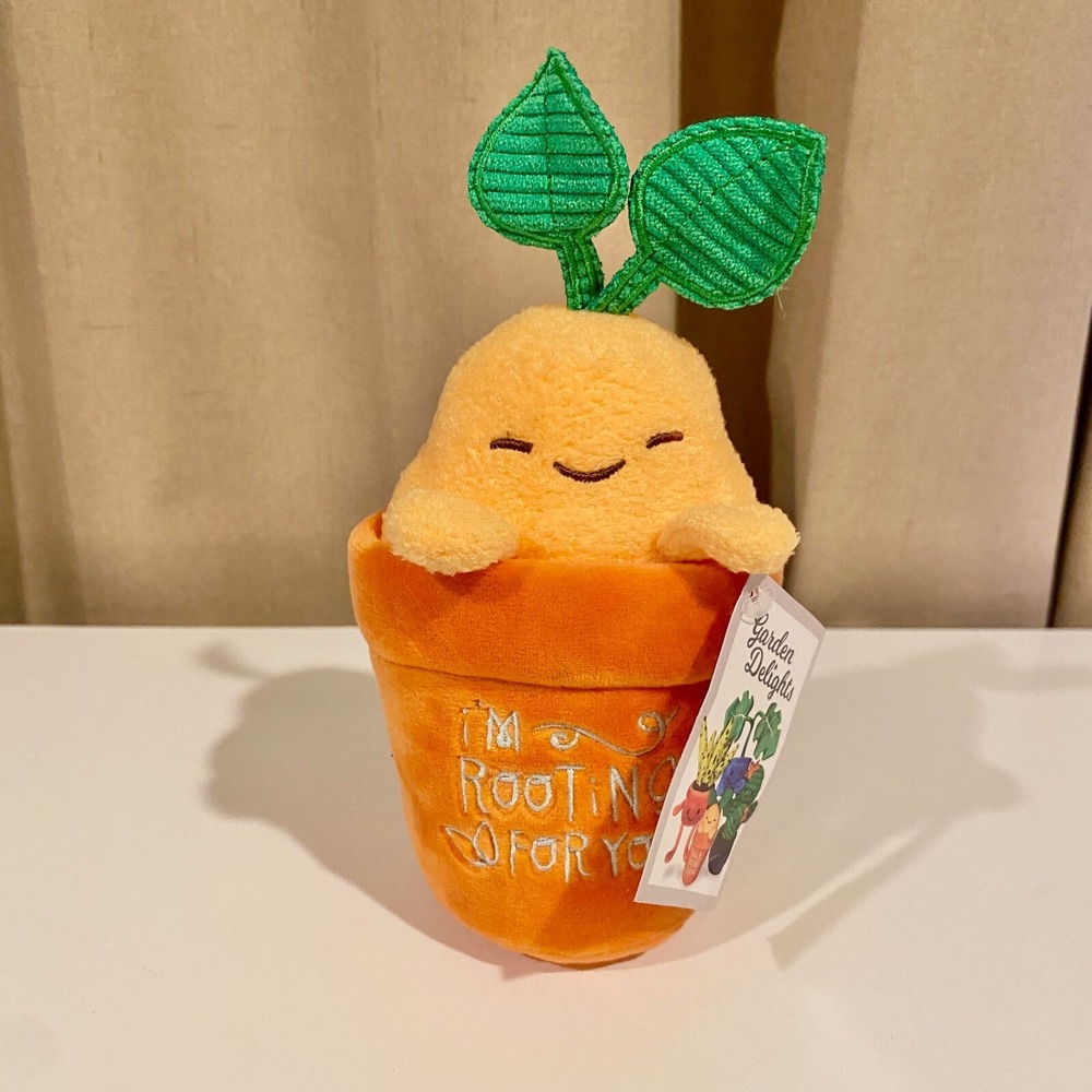 "I'm Rooting for You" Garden Delights Plush Squishy Gift 7" Soft Toy